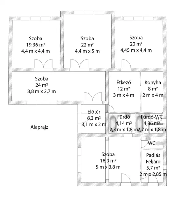 Eladó családi ház, Bag 5 szoba 147 m² 51.9 M Ft Eladó családi ház, Bag 5 szoba 147 m² 51.9 M Ft