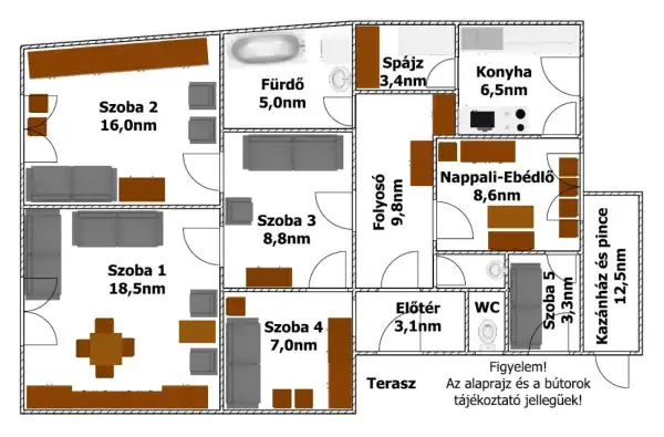 Eladó családi ház, Hajdúnánás 2+3 szoba 91 m² 31.45 M Ft