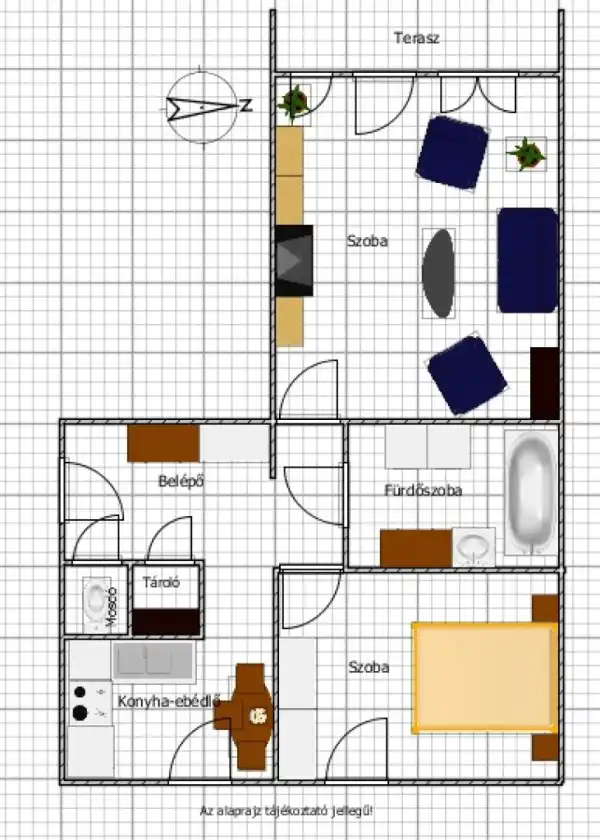 Eladó panellakás, Baja 2 szoba 50 m² 32 M Ft