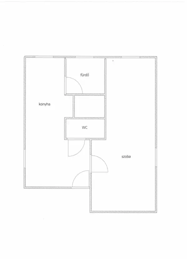 Eladó téglalakás, Almásfüzitő 1 szoba 45 m² 33.7 M Ft