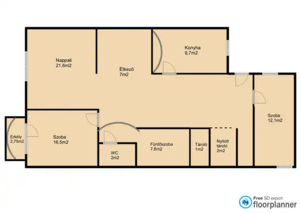 Eladó téglalakás, Nagykanizsa 3 szoba 76 m² 56.9 M Ft
