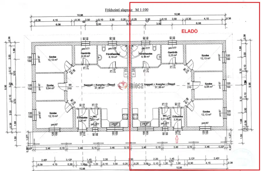 eladó téglalakás, Pécel