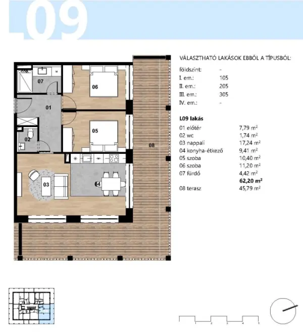 Eladó új építésű téglalakás, Balatonmáriafürdő 3 szoba 62 m² 96.9 M Ft