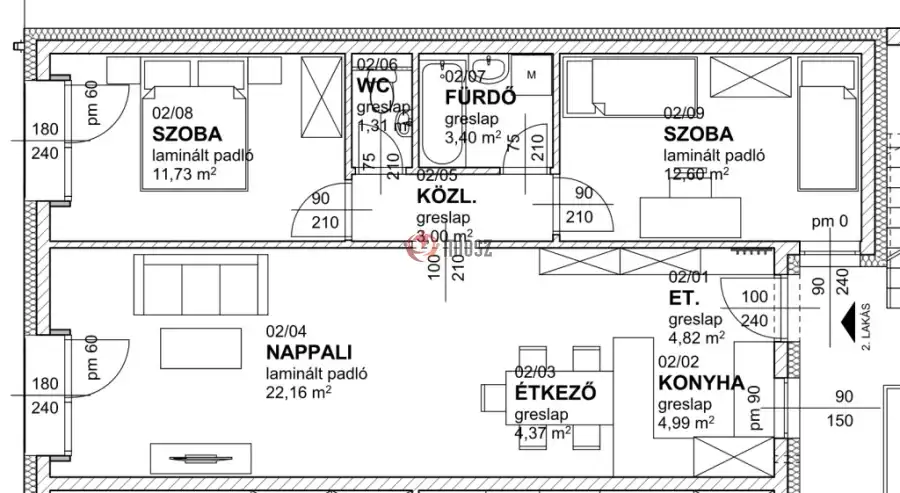 eladó új építésű téglalakás, Kaposvár