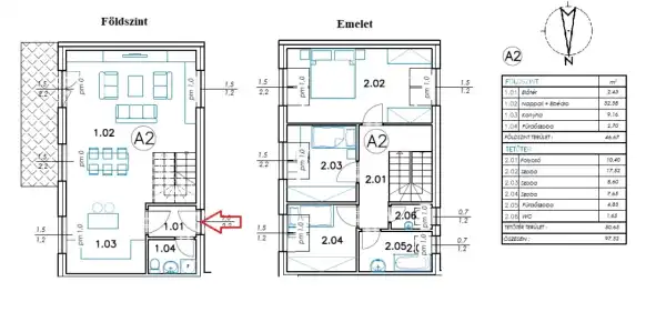 Eladó új építésű téglalakás, Miskolc 2+2 szoba 97 m² 82 M Ft