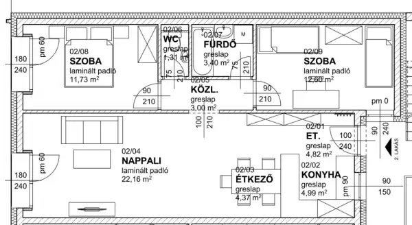 Eladó újépítésű téglalakás, Kaposvár 3 szoba 69 m² 51.285 M Ft