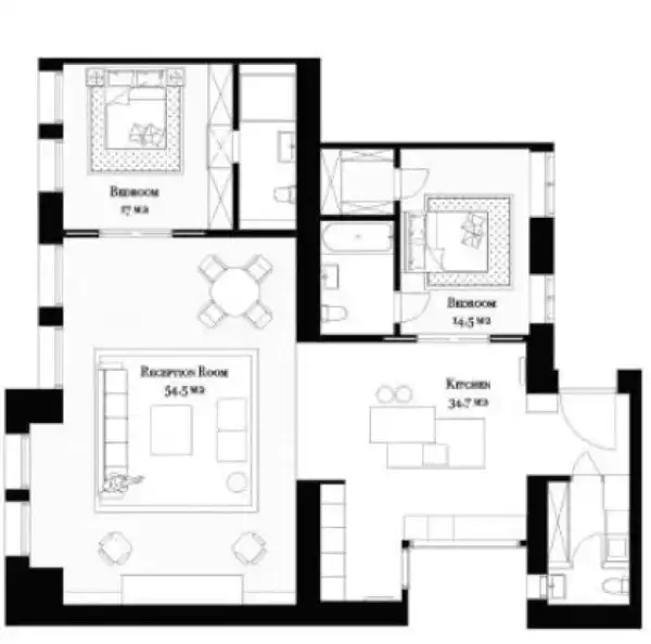 Eladó újszerű téglalakás, Budapest, VI. kerület 3 szoba 137 m² 279 M Ft