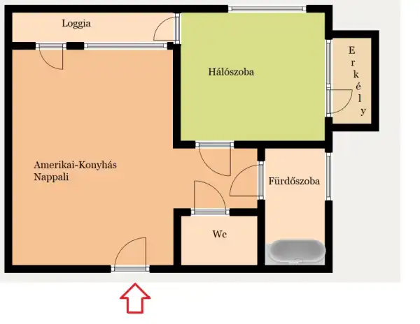 Kiadó újszerű téglalakás, Budapest, XIII. kerület 2 szoba 51 m² 300 E Ft/hó