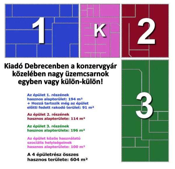 Kiadó üzlet, Debrecen 200 m² 430 E Ft/hó